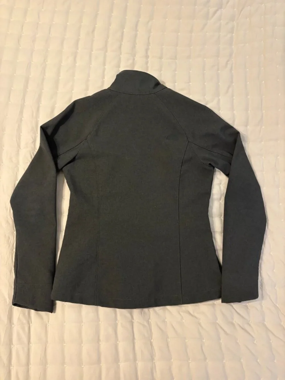 The North Face WindWall Soft Shell Fleece Lined Full Zip Jacket Gray Small
